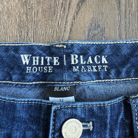 White House Black Market Cropped Jeans.  Women’s size 12. Great used condition! - Picture 4 of 10